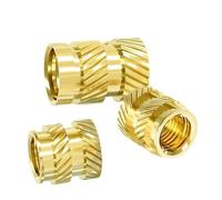 Écrou d'insertion moleté en laiton M3-M8, thermofusible pour impression 3D et automobile, 1,5-15mm(Length 8mm,M6(OD8mm)10pcs)