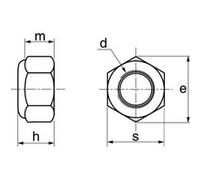 Écrou frein NYLSTOP A4 DIN 985 M14 boîte de 50 - ACTON - 6460214 Noir G