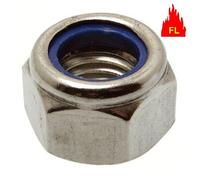 Acton Écrous hexagonaux 6260210 - indesserrable bague nylon Ø 10 mm boîte 100 Noir G