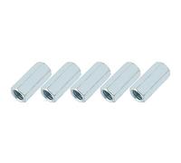 Écrou hexagonal, 5Pcs M12 * 40 Écrou long tige Écrou hexagonal à douille hexagonale de fixation pour la maison, appareils de bureau, Équipements de communication(15mm)
