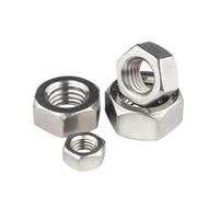 Écrou hexagonal à filetage métrique à gauche, en acier inoxydable 304, filetage inversé, écrous hexagonaux à dents gauches M3 M4 M5 M6 M8 ~ M20(M3 20pcs)