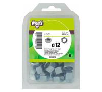 Écrou hexagonal acier zingué Ø 12 mm - Paquet de 50