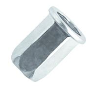 Ecrou hexagonal acier zingué tête plate M10 L 24 mm 100 pièces SCELL-IT HCD1040