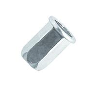 Ecrou hexagonal acier zingué tête plate M10 L 24 mm 100 pièces SCELL-IT HCD1040