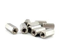 Écrou Hexagonal de Jonction Haut Acier Inox A2 DIN 6334 (M5) x5