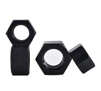 Écrou hexagonal en plastique et Nylon, blanc noir, contre-écrou d'isolation, 5 à 150 pièces pour boulons et vis(Black nut,M3(150pcs))