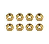 Écrou hexagonal en titane, Écrous hexagonaux M5, M6 et M8 for vélo, moto voiture, fixation en titane, 3 couleurs(8pcs Gold,M6)