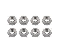 Écrou hexagonal en titane, Écrous hexagonaux M5, M6 et M8 for vélo, moto voiture, fixation en titane, 3 couleurs(8pcs Titanium,M6)