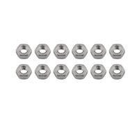 Écrou hexagonal en titane, Écrous hexagonaux M5, M6 et M8 for vélo, moto voiture, fixation en titane, 3 couleurs(12pcs Titanium,M6)