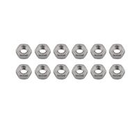 Écrou hexagonal en titane, Écrous hexagonaux M5, M6 et M8 for vélo, moto voiture, fixation en titane, 3 couleurs(12pcs Titanium,M5)