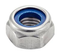 Acton Écrous hexagonaux indesserrables 626026 – bague nylon Ø 6 mm – boîte 200 Noir G