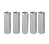 Écrou Hexagonal Long plaqué Zinc, 5 Pièces, pour Boulons, Goujons et Vis de Machine, Accessoires Essentiels pour L'industrie des Machines (M10*40)