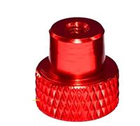 Écrou moleté 1/2/5/10/20 pièces écrou moleté en aluminium anodisé coloré à travers le filetage réglage étape fixation capuchon de fixation moleté(6 mm outer diameter,M3-20Pcs)