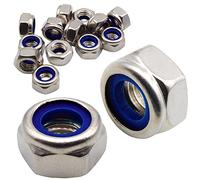 Ecrou Nylstop M8 : 50 Pièces Frein Autobloquant Indesserable avec Bague Nylon de Blocage Inox A2 pour Rondelles Vis et Boulon | Anti-Rouille Usage Extérieur - Intérieur | Recharge Zip PROTORX