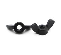 Écrou papillon en nylon noir M3 M4 M5 M6 M8 M10 M12 DIN315(M4 5pcs)