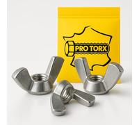 Ecrou Papillon M10 : 20 Pcs Visserie Inox | Ecrou a Oreille pour Vis Boulon Rondelle | Ailette Acier A2 Anti-Rouille Usage Intérieur Extérieur | PROTORX
