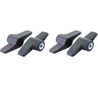 Écrou papillon m8 noir (Lot de 2)