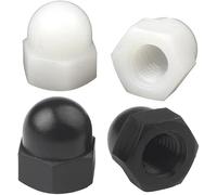 Écrou, Serrer À La Main Les Écrous À Dôme Du Capuchon Borgne Hexagonaux | Couramment utilisé dans les machines, les meubles et plus encore(Black,M6 20pcs)