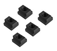 Écrou T-Slot ， 5 pcs Finition en oxyde Noir M16 - Filetage en T pour écrous T-Fit adapté aux rainures en T des Tableaux de Machines-Outils