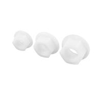 Écrous À Bride En Nylon Fond Plat, 10 50 Pièces, M3 M4 M5 M6 M8 M10 M12, Noir Et Blanc, Écrou Hexagonal for L'isolation Thermique/électrique(White,M6 (10pcs))