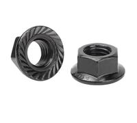 Écrous à bride hexagonale dentelée en acier inoxydable 304 DIN6923 M5-M12