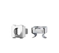 Écrous à cage flottants, Écrous à cage for cartes en acier inoxydable M4-M12, Kit d'écrous élastiques flottants carrés encliquetables multicolores(304 Stainless Steel,M4-10pcs)