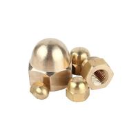 Écrous à dôme capuchon de gland en laiton | M3, M4, M5, M6, M8, M10, M12, M14, M16, M18, M20 1/2/5 pièces Fixation matérielle : cache fileté.(M18 1pcs)