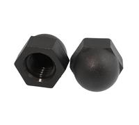 Écrous à dôme en nylon for capuchon de gland | Noir Blanc M3-M20 2/5/10/20/50 pcs Équipement : Connecter les boulons et les tiges.(Schwarz,M18 (2pcs))