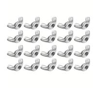 Écrous à oreilles de papillon M3 M4 M5 M6 M8 M10, 20 pièces, écrous à oreilles zingés, écrou de serrage à la main, pièces de fixations plaquées Zinc
