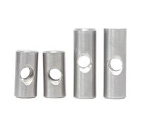 Écrous à trous transversaux en acier | Inoxydable 304, boulons for meubles en bois M4-M6, paquet de 5, 10 pièces(M4X14-10PCS)