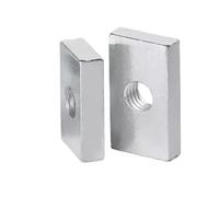 Écrous Carrés M6 En Acier Au Carbone Zingué, Rectangulaires Fins, Profil Aluminium, Accessoire, Bloc Coulissant, 2/5/10 Pièces