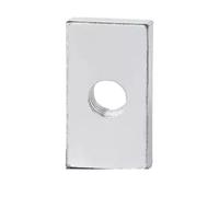 Écrous Carrés M8 M10 En Acier Au Carbone Zingué, Rectangulaires Fins, Profil Aluminium, Accessoire, Bloc Coulissant, 1/2/5 Pièces