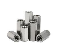 Écrous d'accouplement à tige hexagonale à filetage droit et gauche en acier inoxydable 304(M5x30 S8 5Pcs)