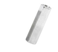 Écrous d'accouplement hexagonaux à longue tige en acier inoxydable 304 m3 m4 m5 m6 m8 m10 m12 m14, écrou hexagonal allongé for imprimante 3D(15mm,M4 (S 7mm) 3pcs)