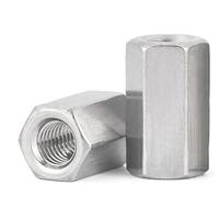 Écrous d'accouplement hexagonaux longs, 2 pièces M14-M24, en acier inoxydable 304, hexagonaux, rallonge, connecteur de tige allongé, manchon de joint, écrou d'accouplement tubulaire(M22x32x60)