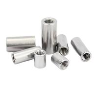 Écrous d'accouplement ronds M2 M3 M4 en acier inoxydable 304, extension longue, filetage de connexion, accessoires de quincaillerie(3x6x10mm(5pcs))