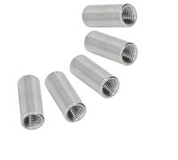 Écrous de connecteur ronds, écrou de couplage de joint de colonne ronde d'extension en acier inoxydable 304, écrou de vis de connexion 5 pièces 5pcs M6*10 * 13.5