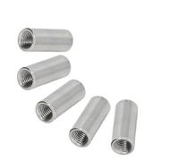 Écrous de connecteur ronds, écrou de couplage en acier inoxydable 304, manchon de tige, écrou de goujon pour support, 5 pièces 5pcs M4*8 * 12