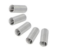 Écrous de connecteur ronds, écrous à manchon en acier inoxydable 304, écrou d'accouplement à tige longue pour tige filetée 5 pièces 5pcs M6*12 * 25