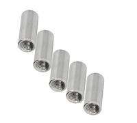 Écrous de connecteur ronds, écrous de couplage cylindriques 304 écrous de connecteur ronds en acier inoxydable 5 pièces 5pcs M5*10 * 20