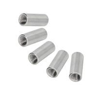 Écrous de connecteur ronds, tige filetée femelle, écrous d'accouplement ronds en acier inoxydable, 5 pièces 5pcs M4*8 * 25
