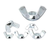 Écrous de fixation, écrous à oreilles et boulons, paquet de 20 écrous papillon à oreilles M3 ~ M16 plaqués zinc, torsion manuelle, serrer les vis anti-ouragan for boulons filetés et écrous de fixation