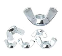 Écrous de fixation, écrous à oreilles et boulons, paquet de 20 écrous papillon à oreilles M3 ~ M16 plaqués zinc, torsion manuelle, serrer les vis anti-ouragan for boulons filetés et écrous de fixation