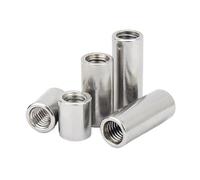 Écrous de raccordement ronds, Écrous d'accouplement cylindriques en acier inoxydable 304 M3-M10, plusieurs tailles