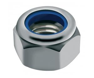 Écrous de sécurité hexagonaux - bague polyamide - inox A4 - diamètre 10 - 100 pièces ACTON