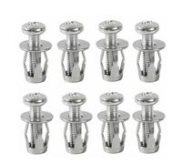 Écrous d'expansion de pétale en acier de 10 pièces, vis d'expansion de vérin à vis pour la ligne de peau de fer de mur creux, M4 M5 M6 M8(M4x25mm)