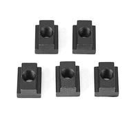 Écrous en T, 5 Pièces Écrou à Rainure en T Finition Oxyde Noir, Filetages M8/10, Dureté éLevée et Haute Résistance, S'adaptent Aux Rainures en T Des Tables de Machines-Outils(M10)
