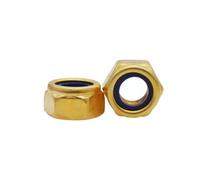 Écrous hexagonaux 1/2/5/10 Pièces M4 M5 M6 M8 M10 En Laiton Hexagonal En Nylon Écrou De Verrouillage Autobloquant Écrou De Verrouillage En Cuivre Nylock(M8xP1.25 (2pcs))