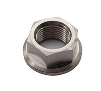 Écrous hexagonaux à bride en titane, 5 pièces, 6AL-4V M5 M6 M7 M8 M10 M12 M14 M16 M18 M20 pour boulons et vis(M6x1mm 1pc)
