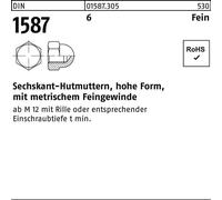 Ecrous hexagonaux à chapeau Reyher DIN 1587 6 M 8 x 1 015873050080100 (100 pièces)